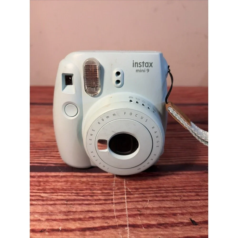 Fujifilm Instax Mini 9 Instant Camera Ice Blue Tested - WORKING